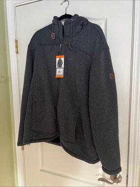 Men's Charcoal Full-Zip Hoodie Jacket